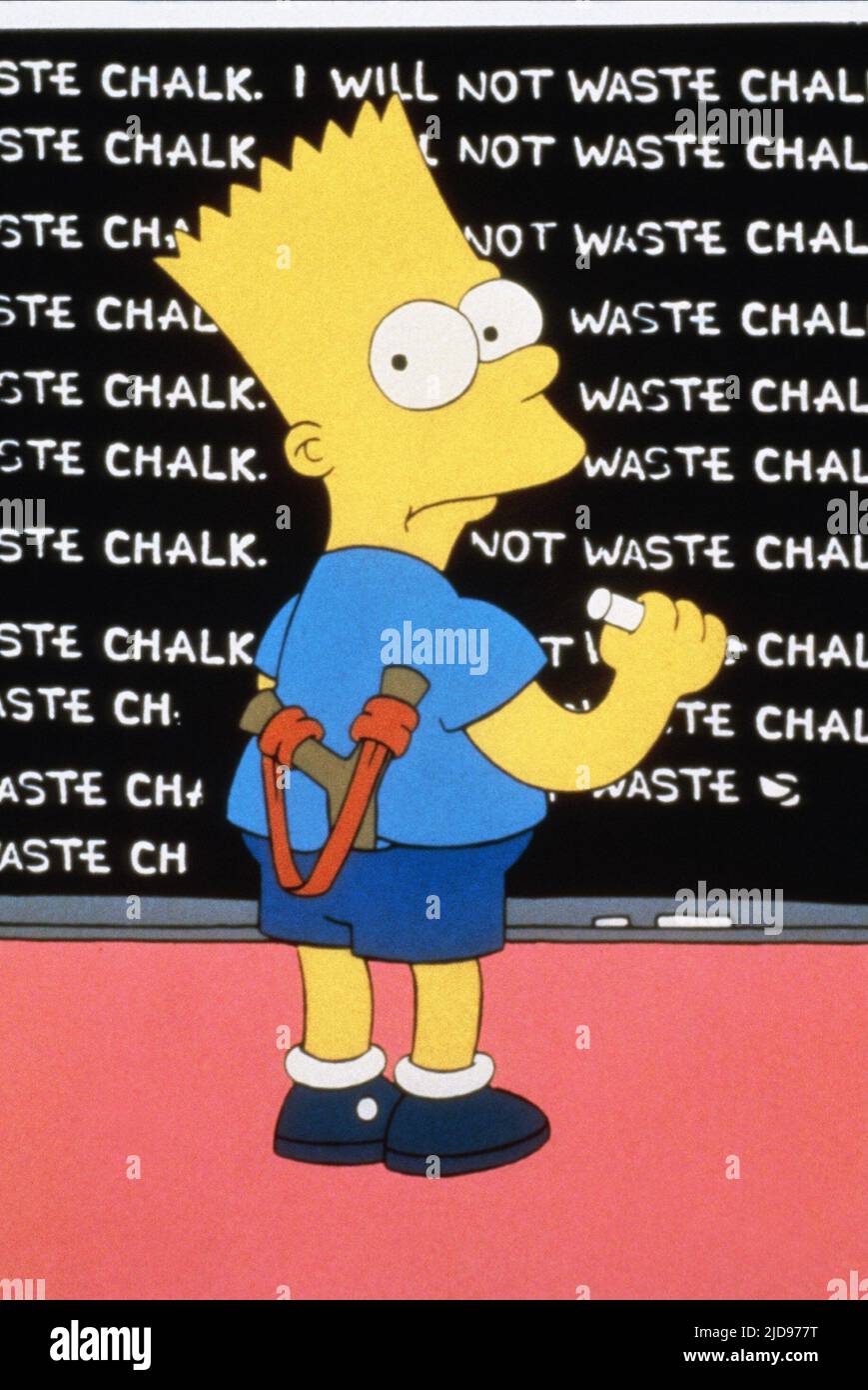 BART SIMPSON, THE SIMPSONS, 1989, Banque D'Images