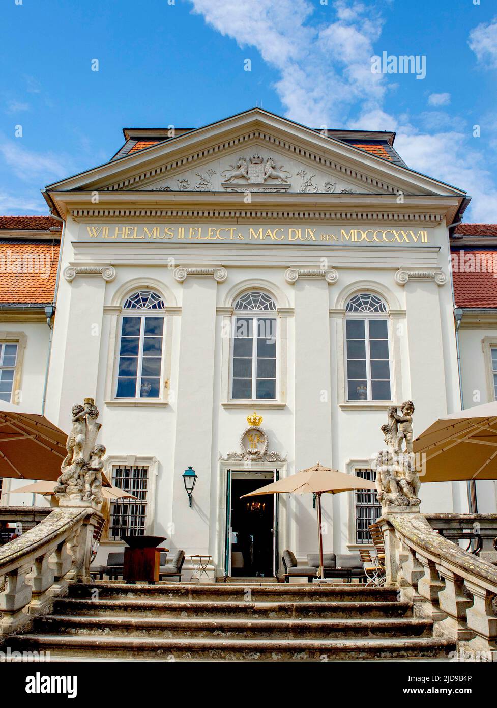 Fulda, Allemagne. 17th juin 2022. Schloss Fasanerie à Fulda belle exposition dans le Stadschloß dans la ville allemande Fulda, Design & Dynastie '250 Jahr Hofleben Oranien-Nassau' Foto: RPE Albert Nieboer https://fulda2022.de Credit: dpa/Alay Live News Banque D'Images