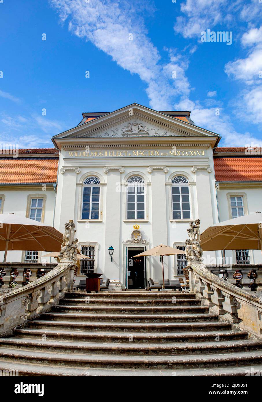 Fulda, Allemagne. 17th juin 2022. Schloss Fasanerie à Fulda belle exposition dans le Stadschloß dans la ville allemande Fulda, Design & Dynastie '250 Jahr Hofleben Oranien-Nassau' Foto: RPE Albert Nieboer https://fulda2022.de Credit: dpa/Alay Live News Banque D'Images