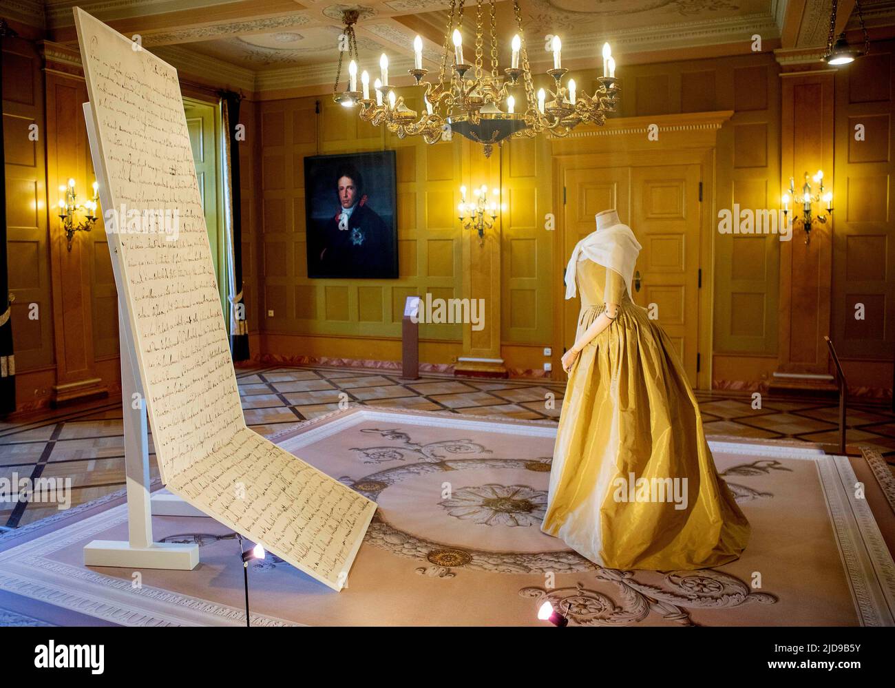 Fulda, Allemagne. 17th juin 2022. Dutch Constitution Belle exposition dans le Stadschloß dans la ville allemande Fulda, Design & Dynastie '250 Jahr Hofleben Oranien-Nassau' Foto: RPE Albert Nieboer https://fulda2022.de Credit: dpa/Alay Live News Banque D'Images