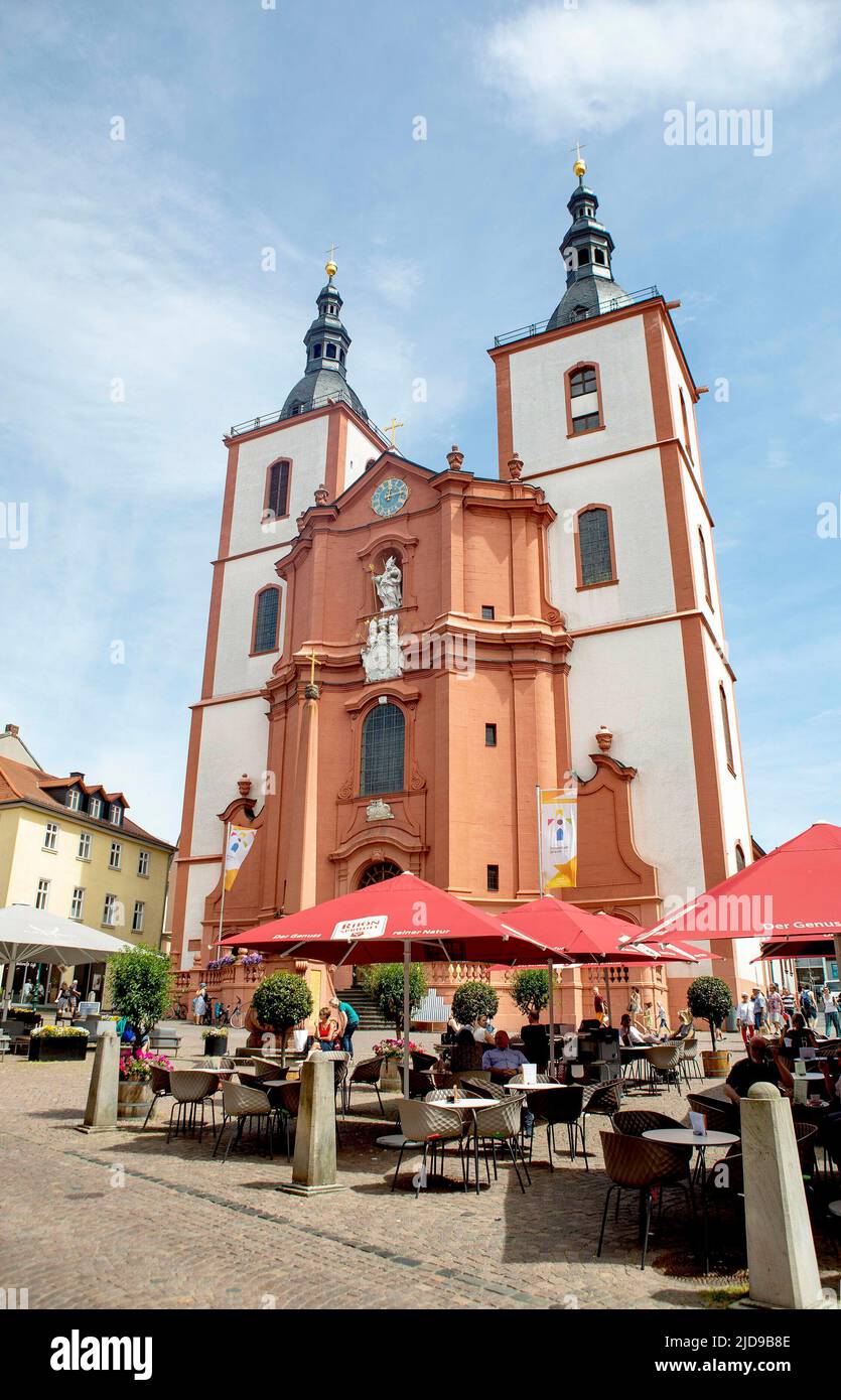 Fulda, Allemagne. 17th juin 2022. Église Saint-Blaise à Fulda belle exposition dans le Stadschloß dans la ville allemande Fulda, Design & Dynastie '250 Jahr Hofleben Oranien-Nassau' Foto: RPE Albert Nieboer https://fulda2022.de Credit: dpa/Alay Live News Banque D'Images