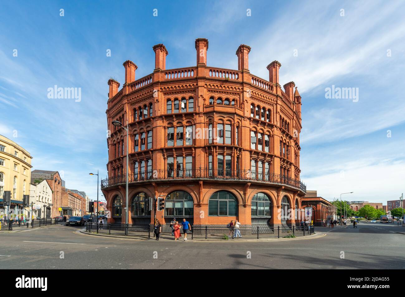 12 Hanover Street, Liverpool. Un bâtiment impressionnant en briques rouges, construit à la fin de 1800s. Angleterre, Royaume-Uni Banque D'Images
