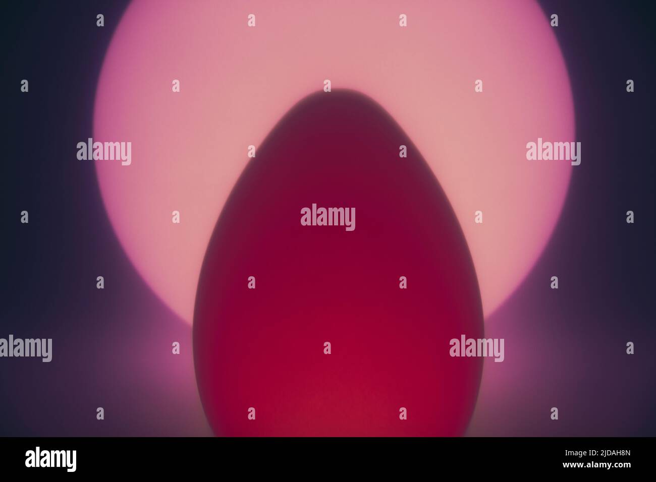 Orbe ovale brillant, orbe sphérique en arrière-plan Banque D'Images