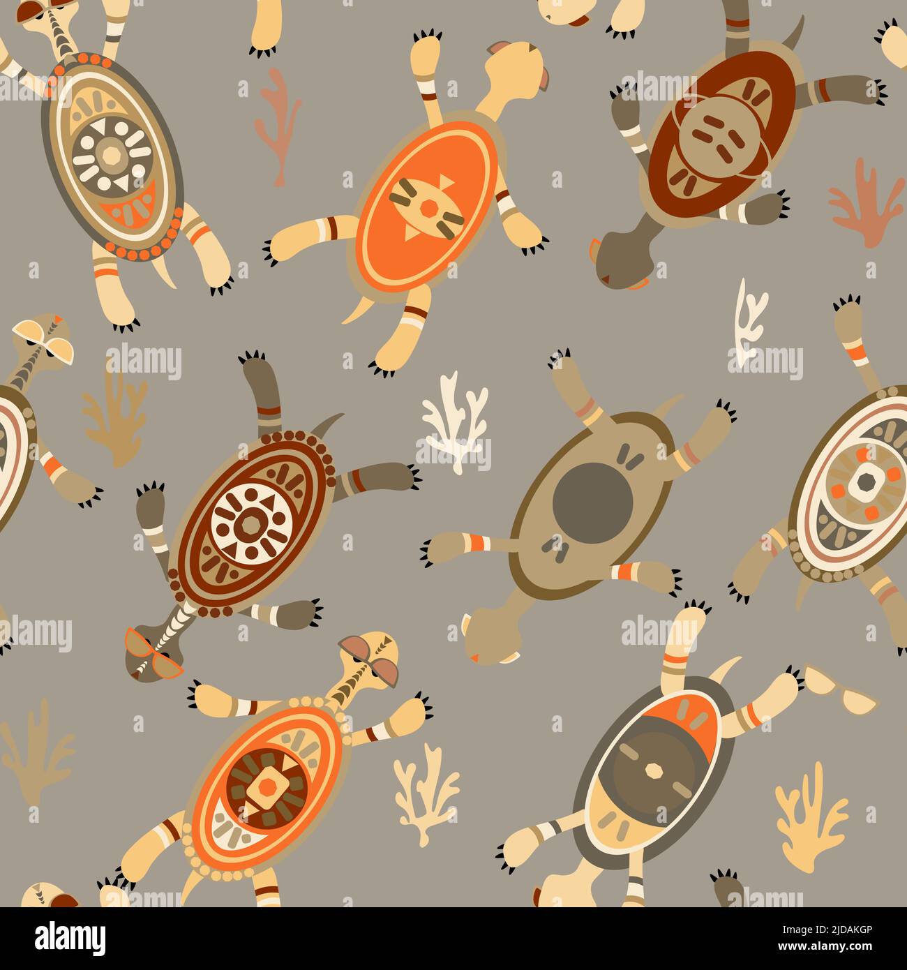 motif sans coutures sans tortues de mer colorées et lunettes de soleil Illustration de Vecteur