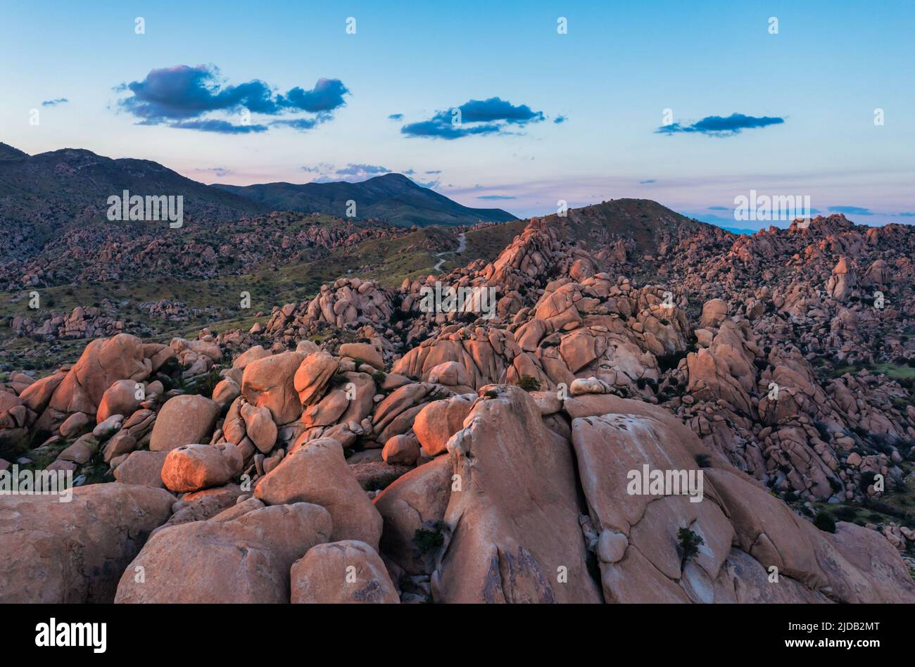 Gros rochers au Texas Canyon, Arizona, Banque D'Images