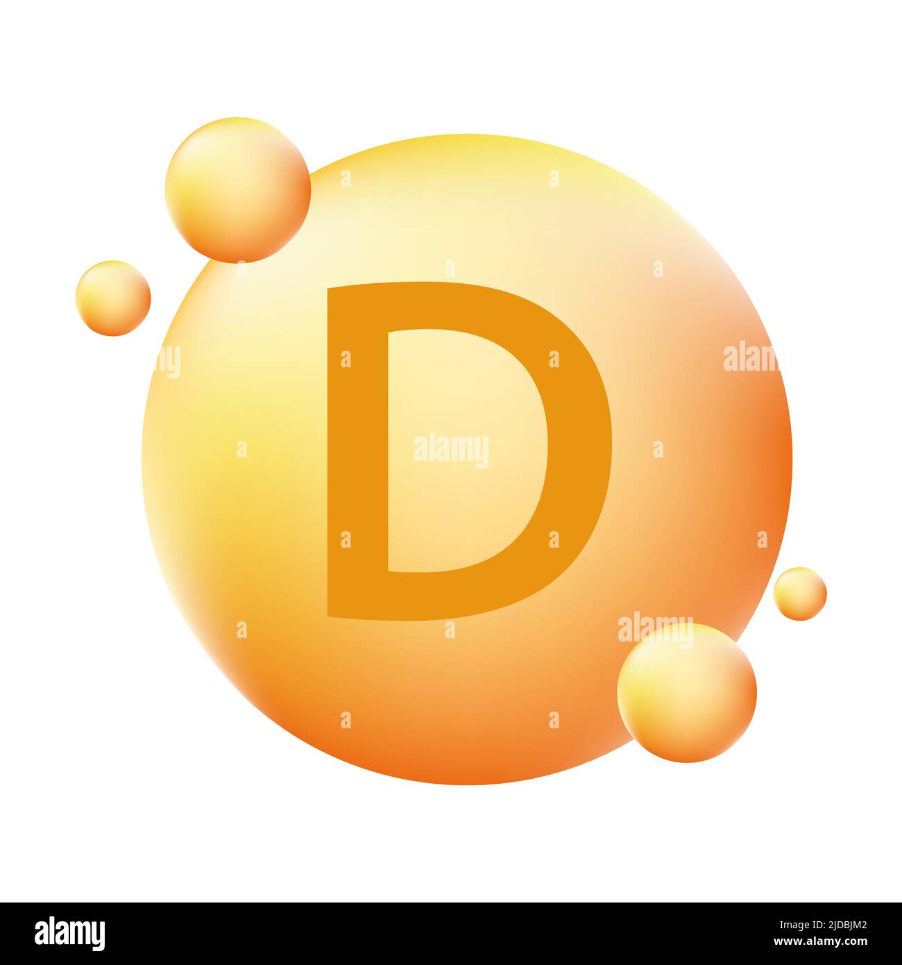 Vitamine D Pill brillant capsule icône vecteur beauté traitement nutrition soins de la peau concept pour la conception graphique, logo, site Web, médias sociaux, application mobile, U Illustration de Vecteur