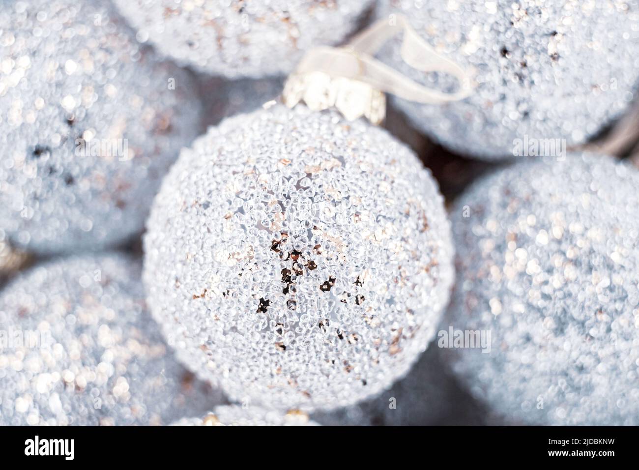 Jouet en forme de ree grainé, boules de Noël en gros plan Banque D'Images