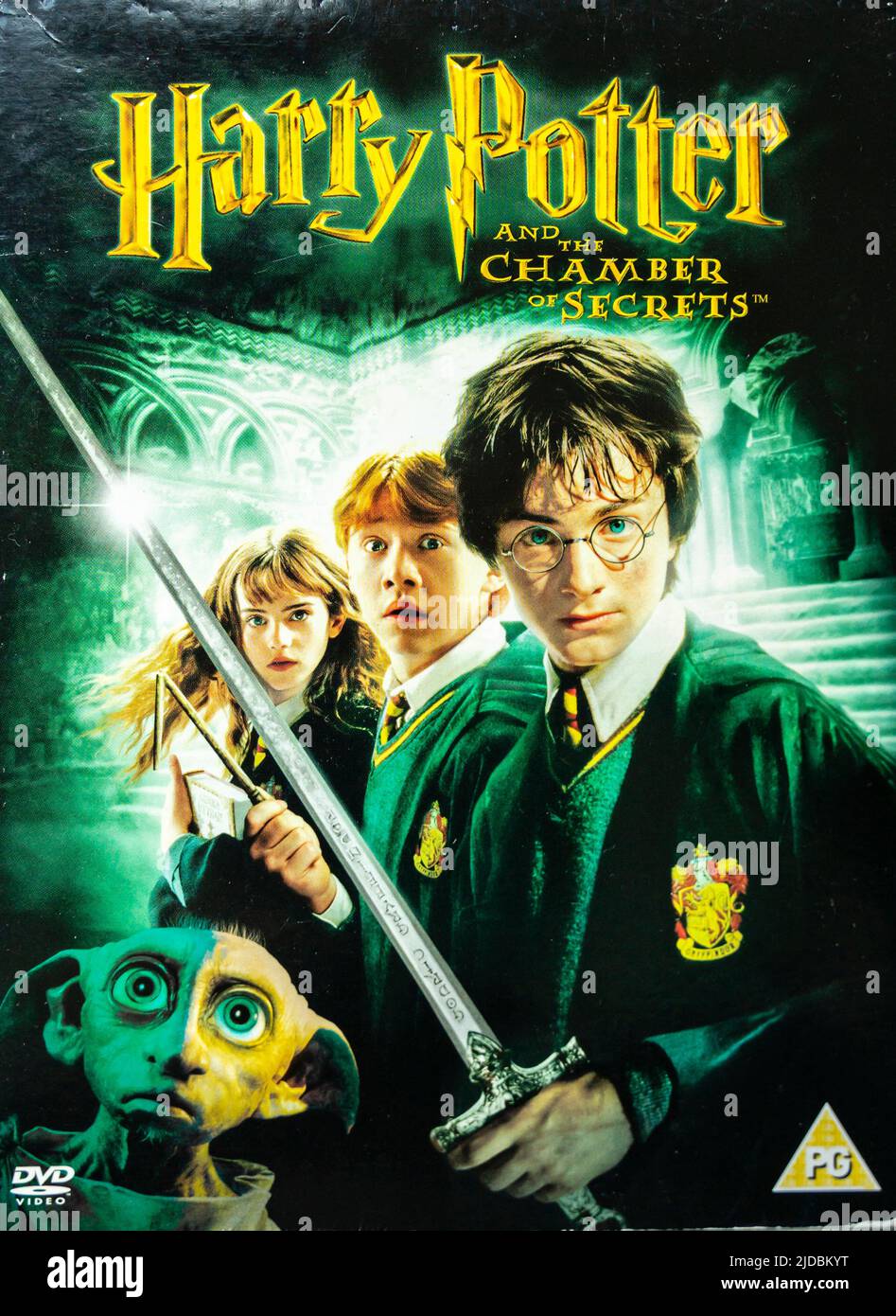 DVD - Harry Potter et la chambre des secrets - veste, couverture Banque D'Images