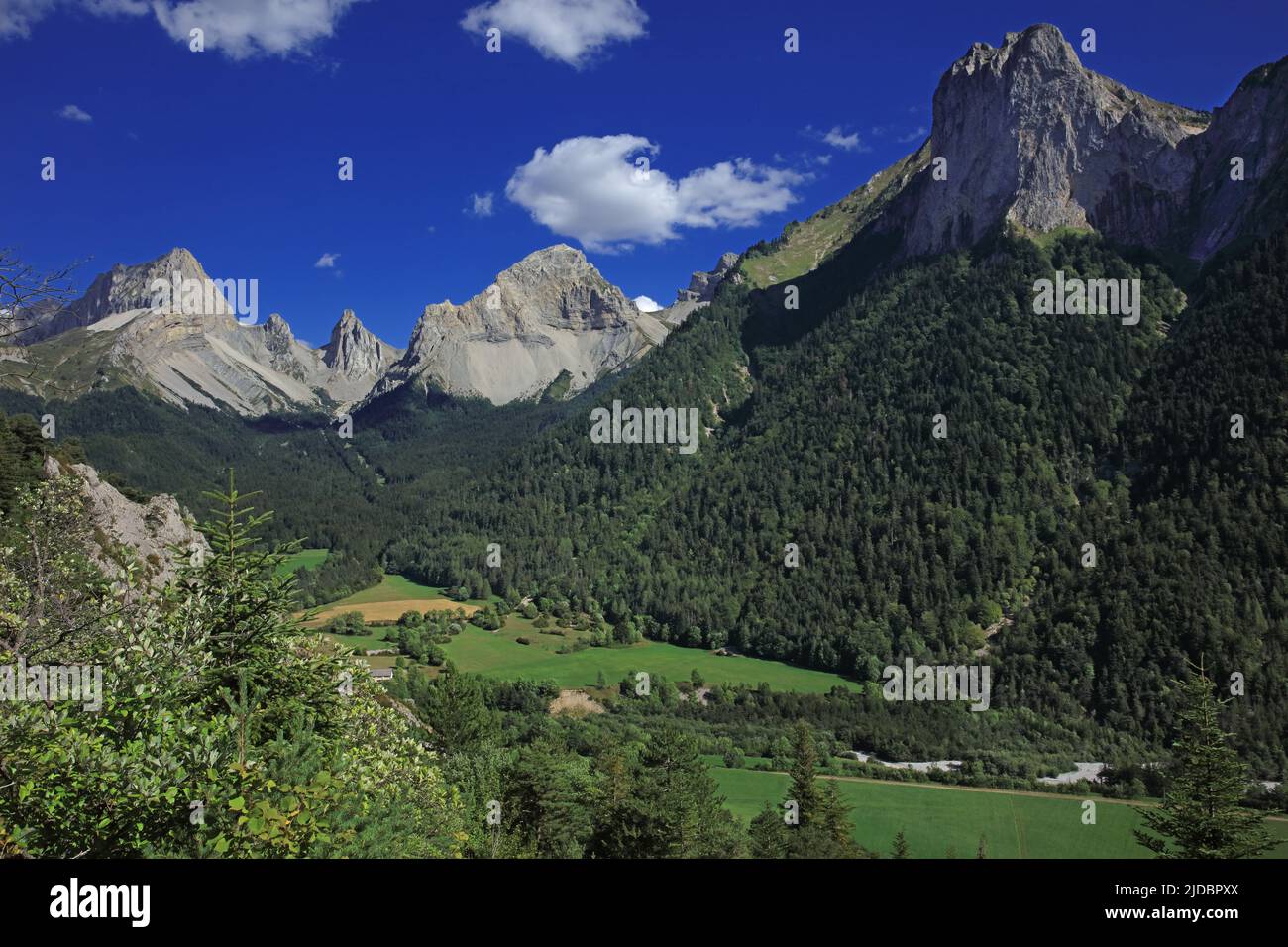 France, Drôme lus-la-Croix-haute, vallon de la Jarjatte, massif du Vercors, pays du Buëch région naturelle de France Banque D'Images
