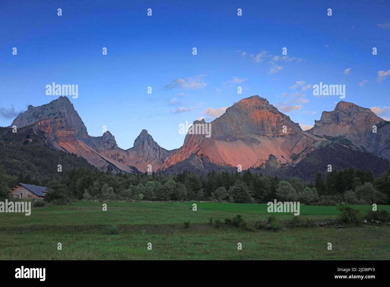 France, Drôme lus-la-Croix-haute, vallon de la Jarjatte, massif du Vercors, pays du Buëch région naturelle de France Banque D'Images