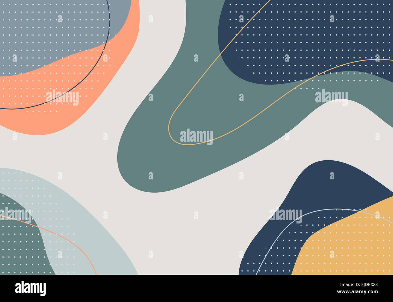 Maquette de modèle de formes de caniche colorées abstraites. Fond de style de décoration d'illustration se chevauchant. Vecteur Illustration de Vecteur