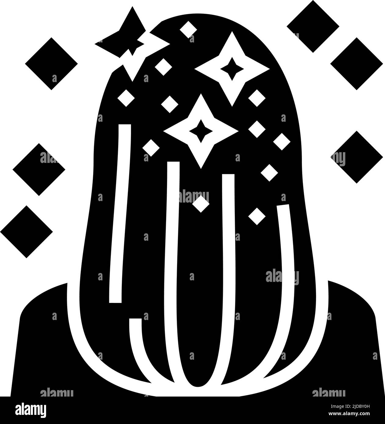 illustration vectorielle de l'icône en glyphe pailletée Illustration de Vecteur