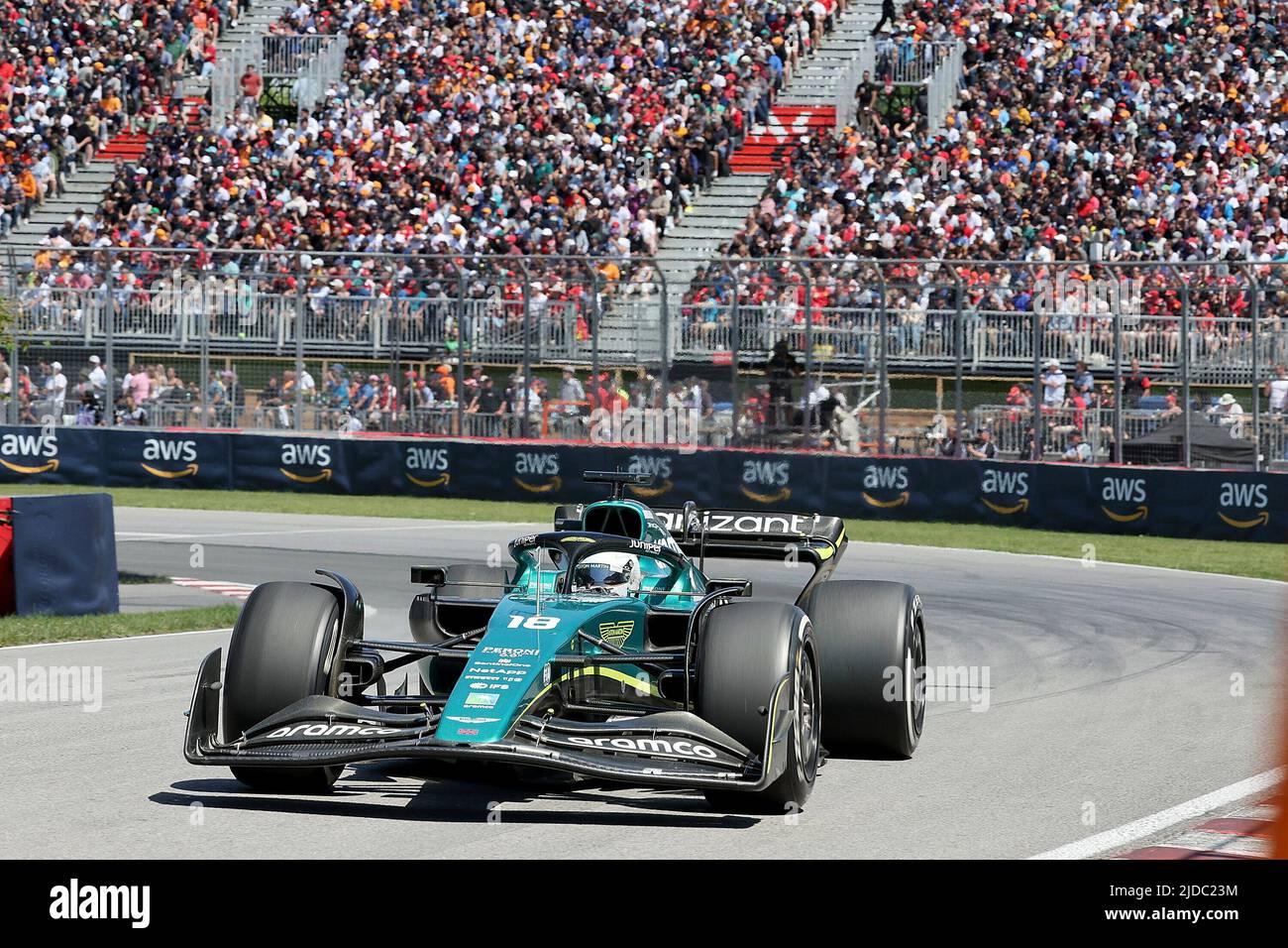 19 juin 2022, circuit Gilles-Villeneuve, Montréal, FORMULE 1 Grand PRIX DU CANADA 2022 de l'AWS, sur la photo lance Relement (CAN), Aston Martin Aramco cognizant Formula One Team Banque D'Images