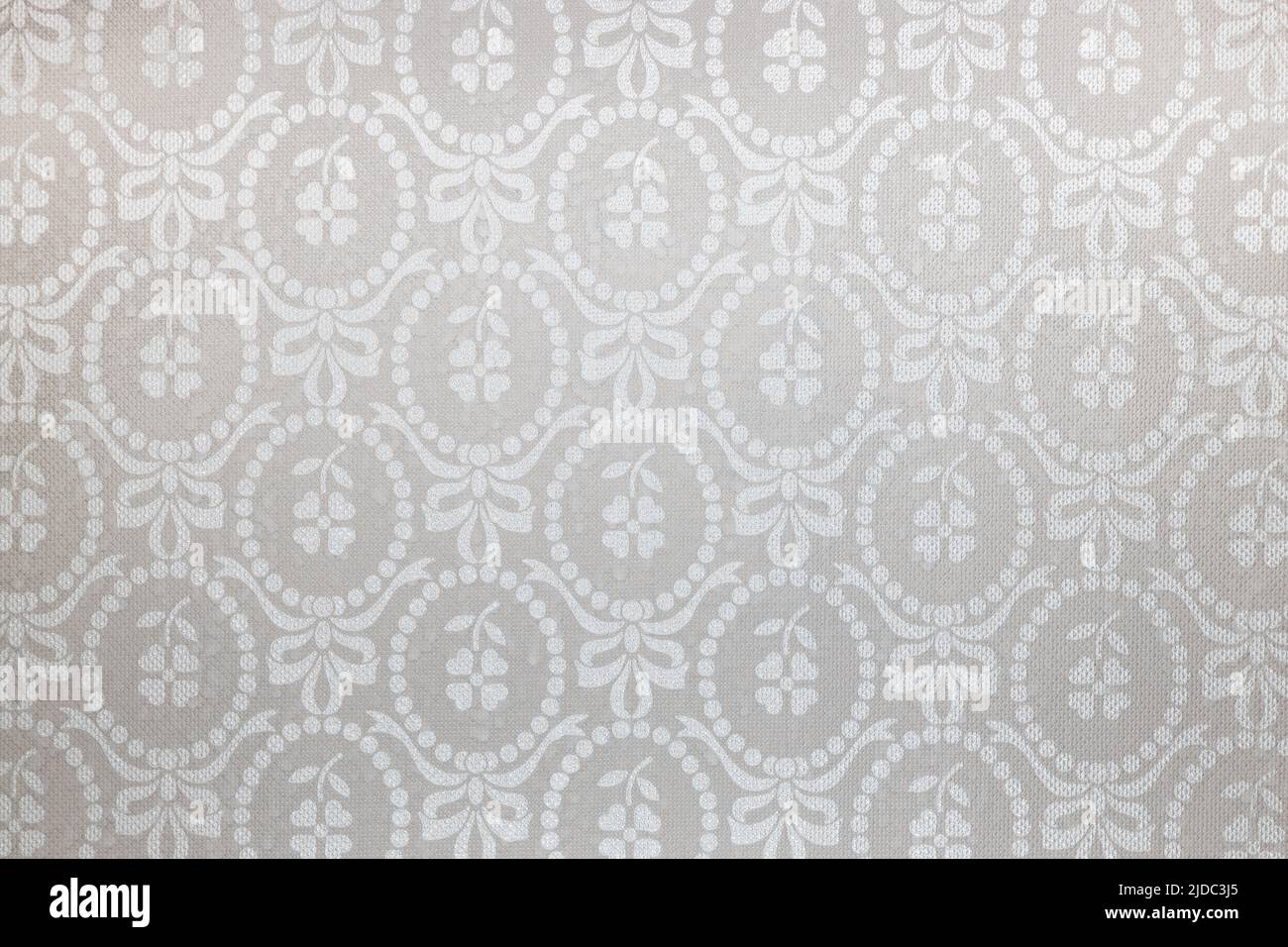 Texture d'arrière-plan de tapisserie murale vintage avec motif floral répété Banque D'Images