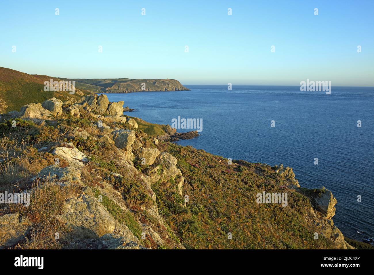 France, Cotentin littoral Cap de la Hague vers la Nez de Voidries Banque D'Images