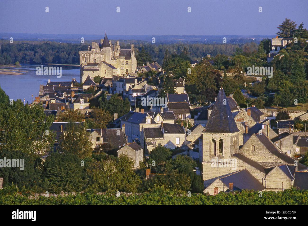 France, Maine-et-Loire Montsoreau, village classé, situé dans la vallée de la Loire, site classé au patrimoine mondial de l'UNESCO Banque D'Images