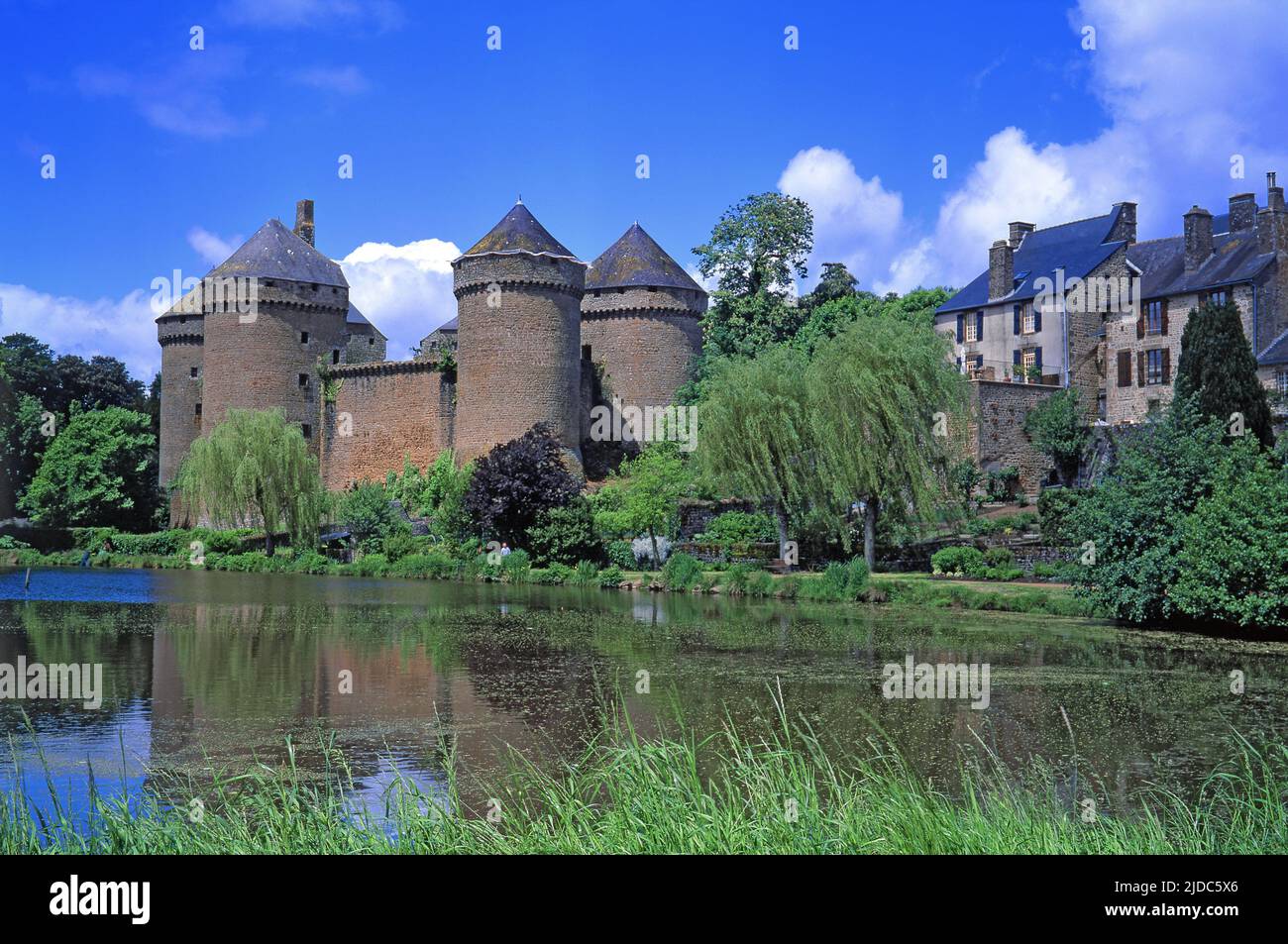 France, Mayenne Lassay-les-Châteaux, le château de Lassay, 13th siècle, 15th siècle, classé 'document historique' Banque D'Images