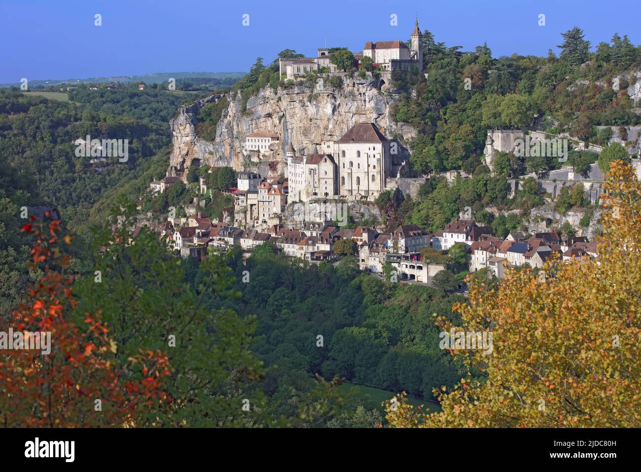France, Lot, Rocamadour, cité médiévale, classée comme Grands sites de France Banque D'Images