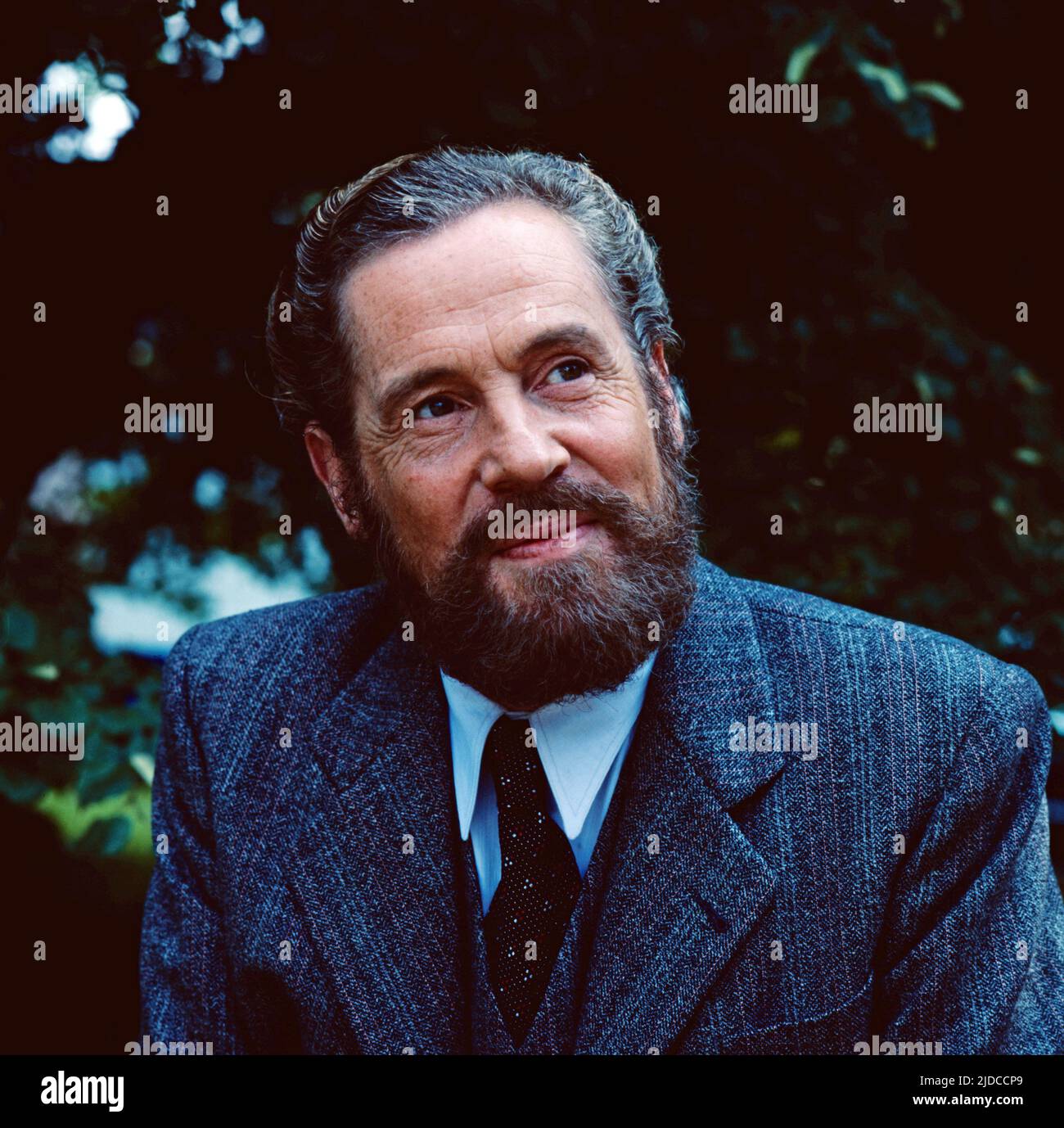 Erland Josephson, Schauspieler und Regisisseur, Portraaufnahme in Deutschland, 1980. Erland Josephson, acteur et réalisateur suédois, portrait tourné en Allemagne, 1980. Banque D'Images