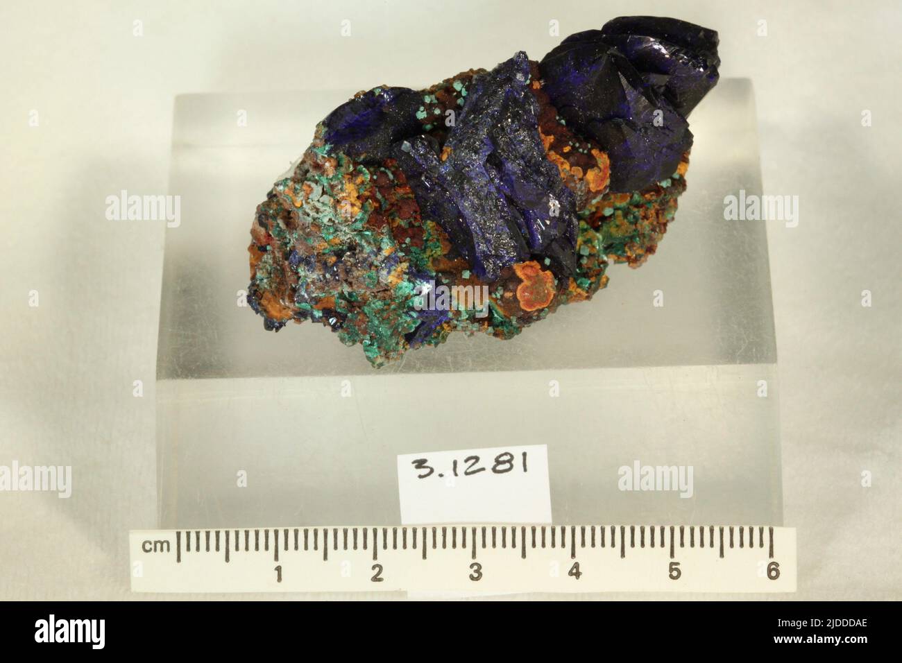 Azurite. Minéraux. Amérique du Nord ; États-Unis ; Arizona ; comté de Cochise ; Bisbee ; Mine de tsar Banque D'Images