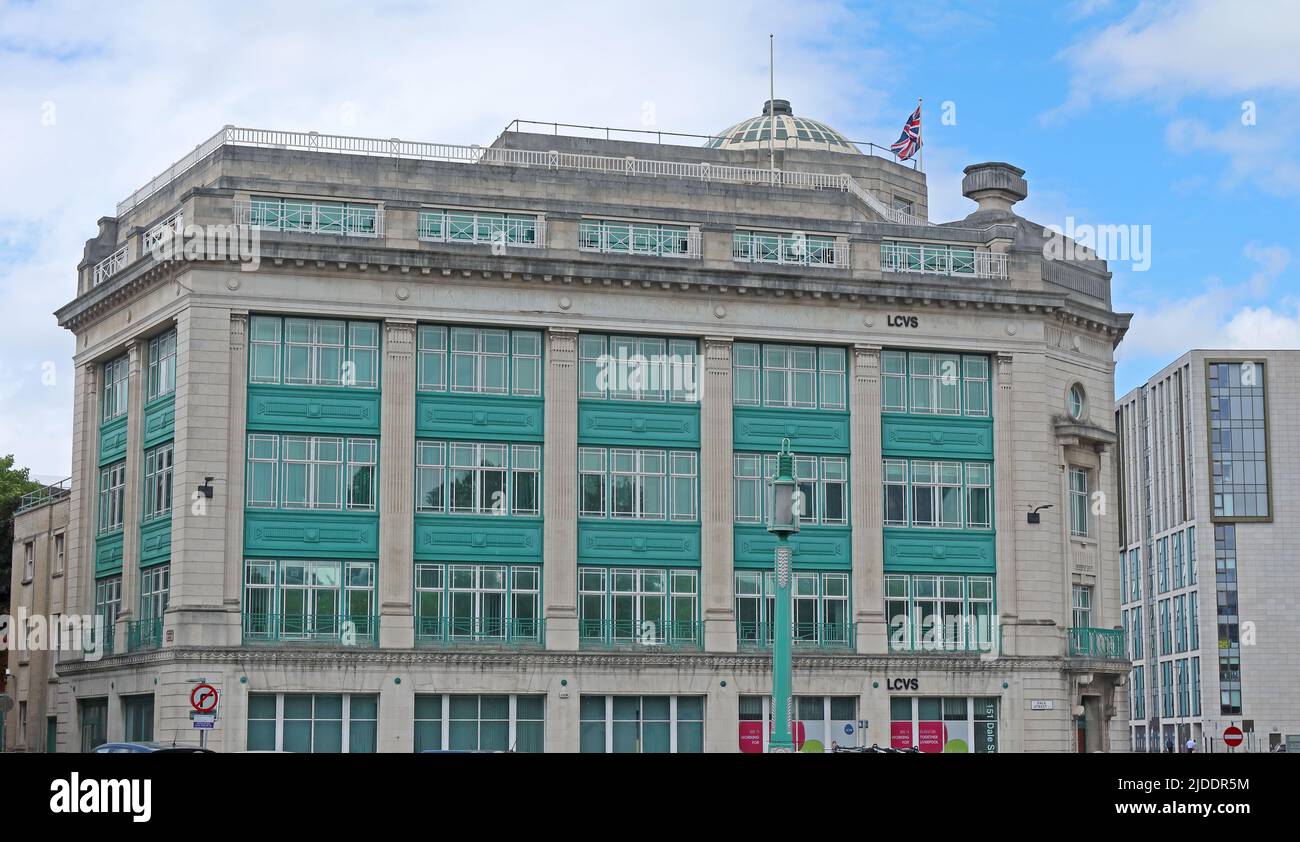 Ex Blackburn assurance immeuble art-déco, 151 Dale Street, Liverpool, Merseyside, Angleterre, ROYAUME-UNI, L2 2AH Banque D'Images