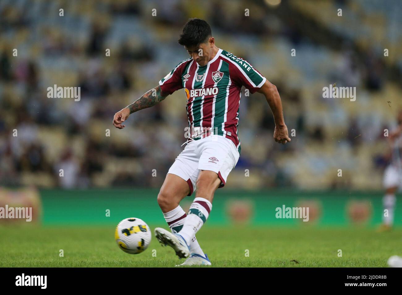 Rio de Janeiro, Brésil. 19th juin 2022. : German Cano do Fluminense, pendant le match entre Fluminense et avai, pour la ronde 13th de la Campeonato Brasileiro Serie A 2022, à Estadio do Maracana, ce dimanche 19. (Daniel Castelo Branco) crédit: SPP Sport presse photo. /Alamy Live News Banque D'Images