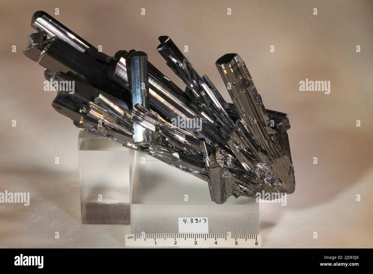 Stibnite. Minéraux. Asie ; Chine ; province de Jiangxi ; Préfecture de Jiujiang ; mine Wu Ling Banque D'Images