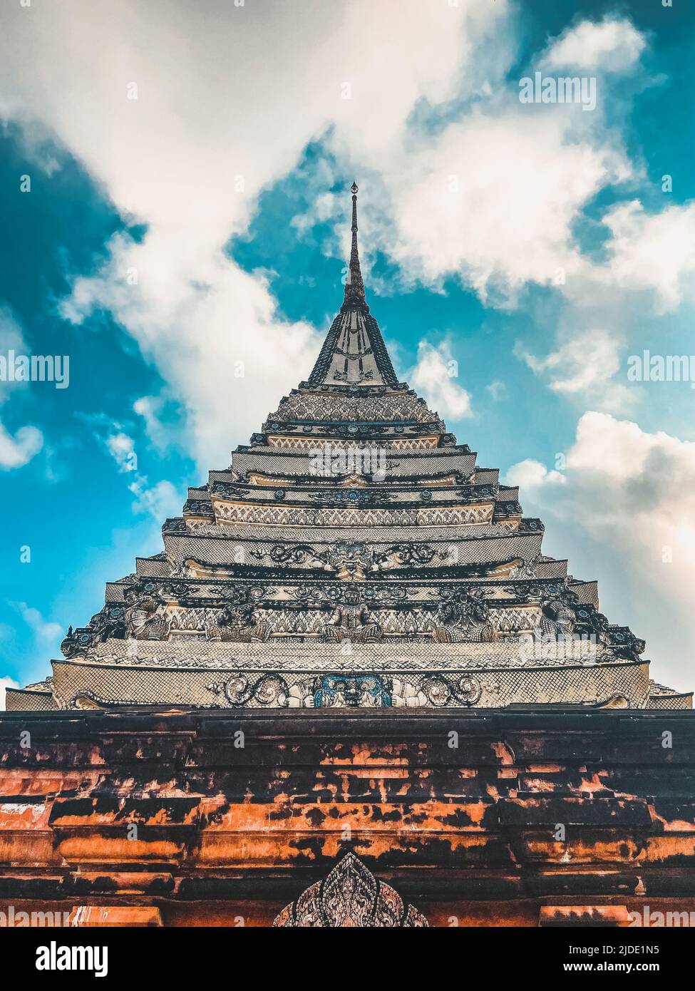 Temple Wat Klang Bang Kaeo ou Wat Klang Bang Kaew à Nakhon Pathom, Thaïlande Banque D'Images