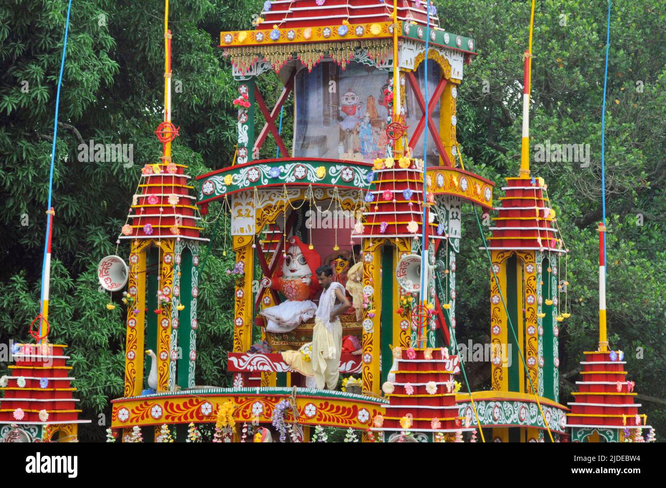 fête du rathayatra au guptipara bengale occidental Banque D'Images