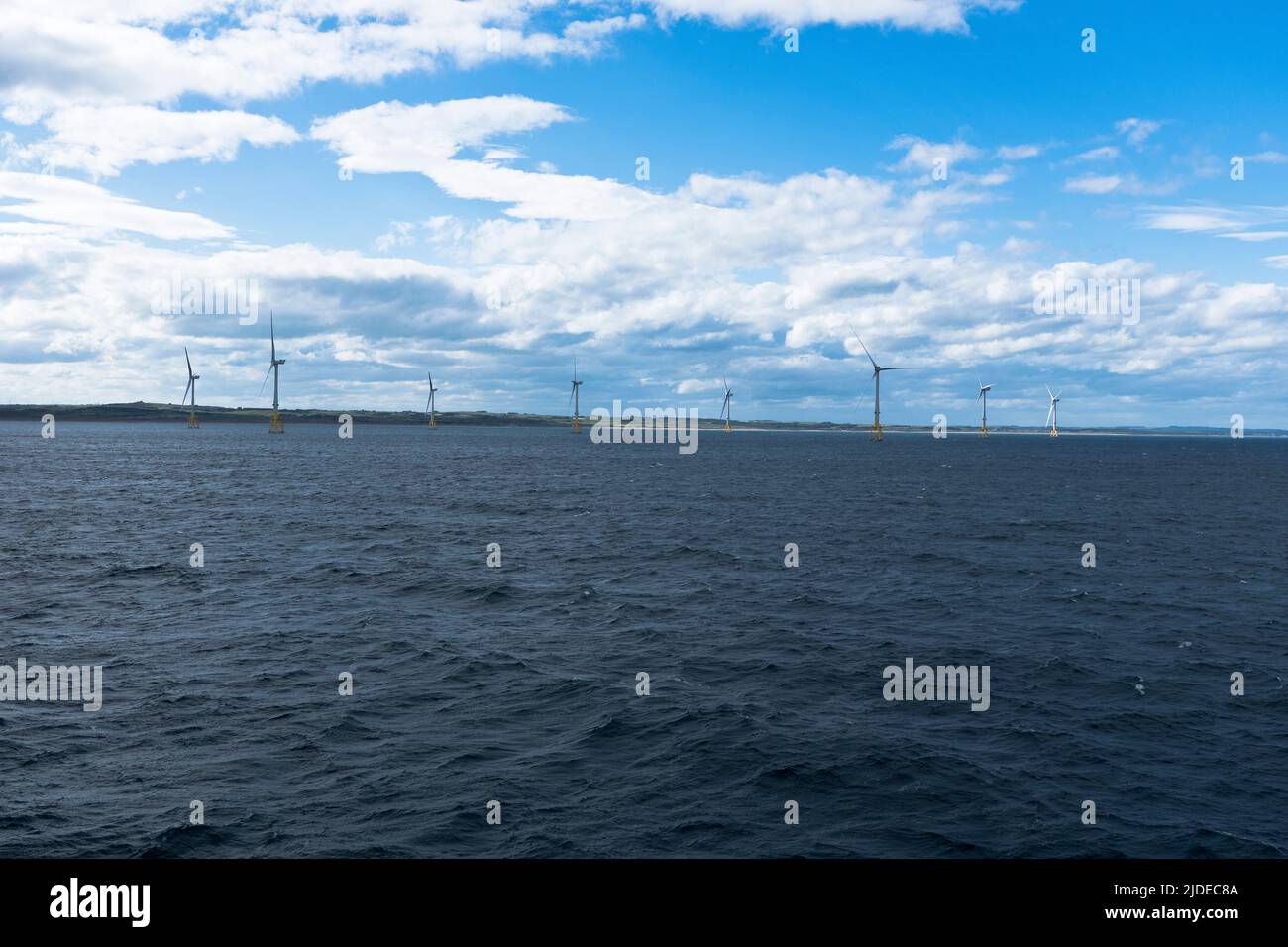 dh éoliennes offshore Mer DU NORD ABERDEEN Windfarm en mer parc éolien côtier Écosse grande-bretagne Royaume-Uni Banque D'Images
