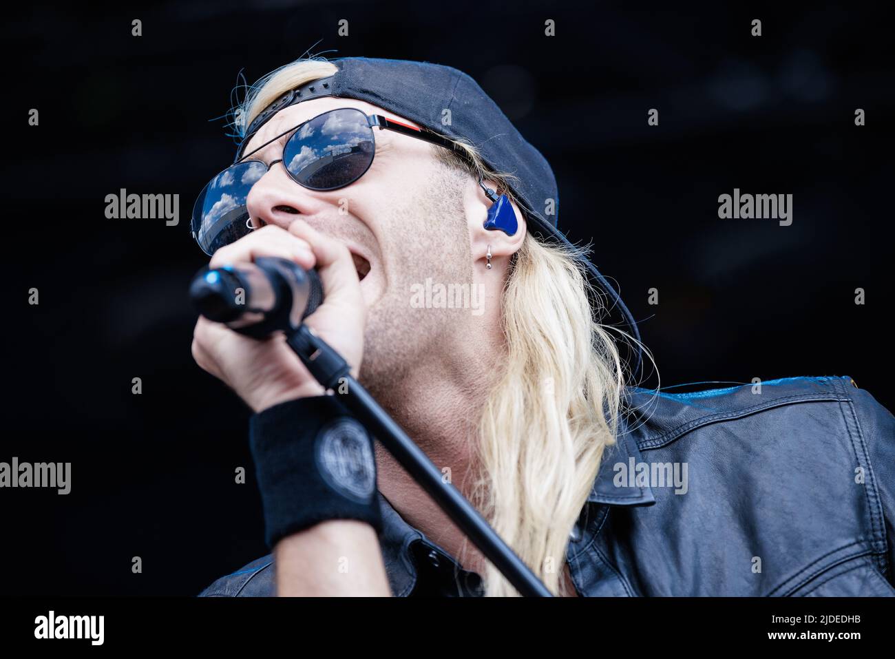 Copenhague, Danemark. 18th, juin 2022. Le groupe American metalcore The Raven Age donne un concert en direct lors du festival danois du métal lourd Copenhague 2022. Ici, le chanteur Matt James est vu en direct sur scène. (Crédit photo: Gonzales photo - Peter Troest). Banque D'Images