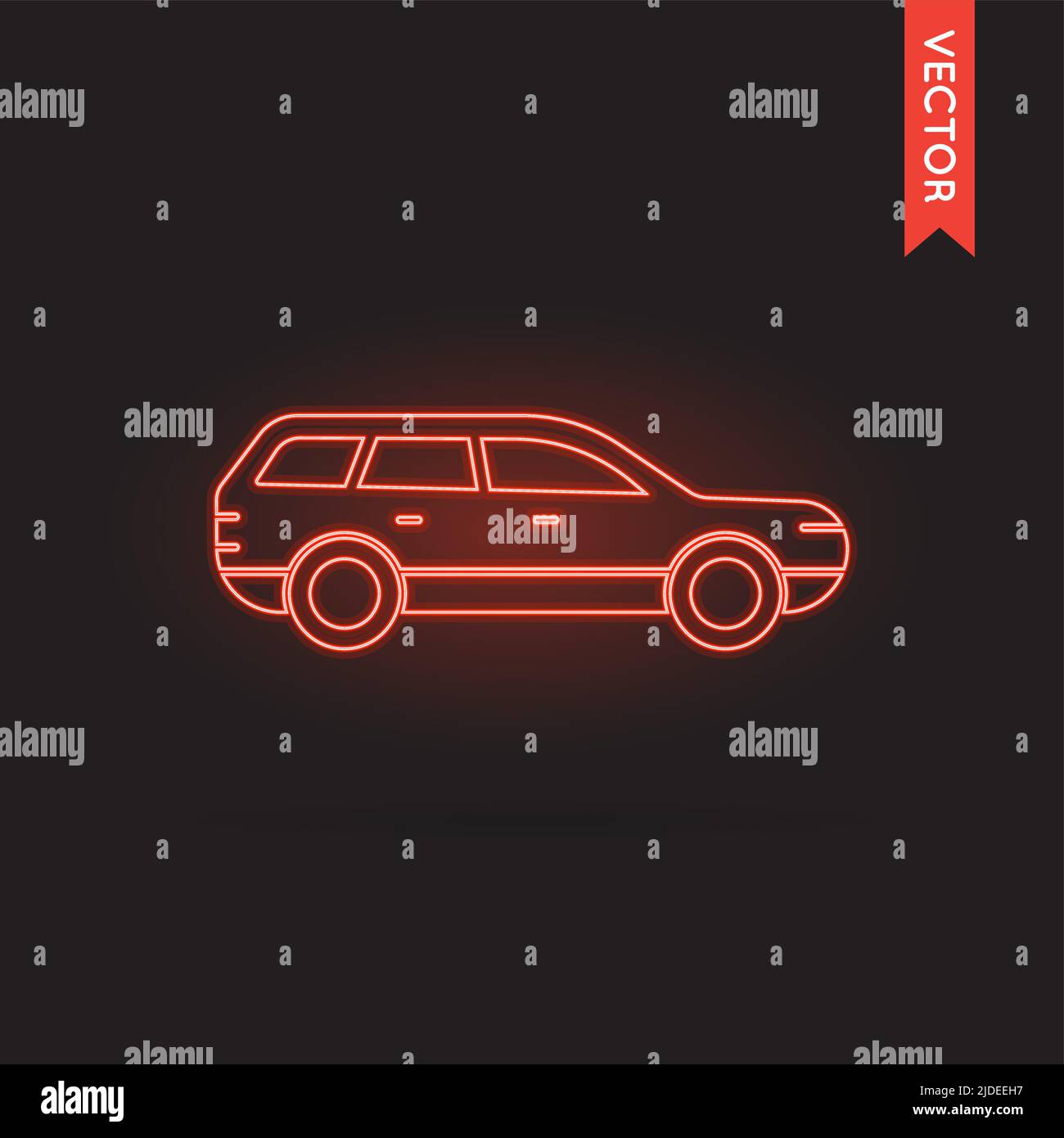 Icône de voiture au néon, vecteur d'icône de voiture, objet d'icône de voiture, image d'icône de voiture, image d'icône de voiture, Graphique d'icône de voiture, illustration d'icône de voiture, dessin d'icône de voiture, EPS d'icône de voiture. Illustration de Vecteur