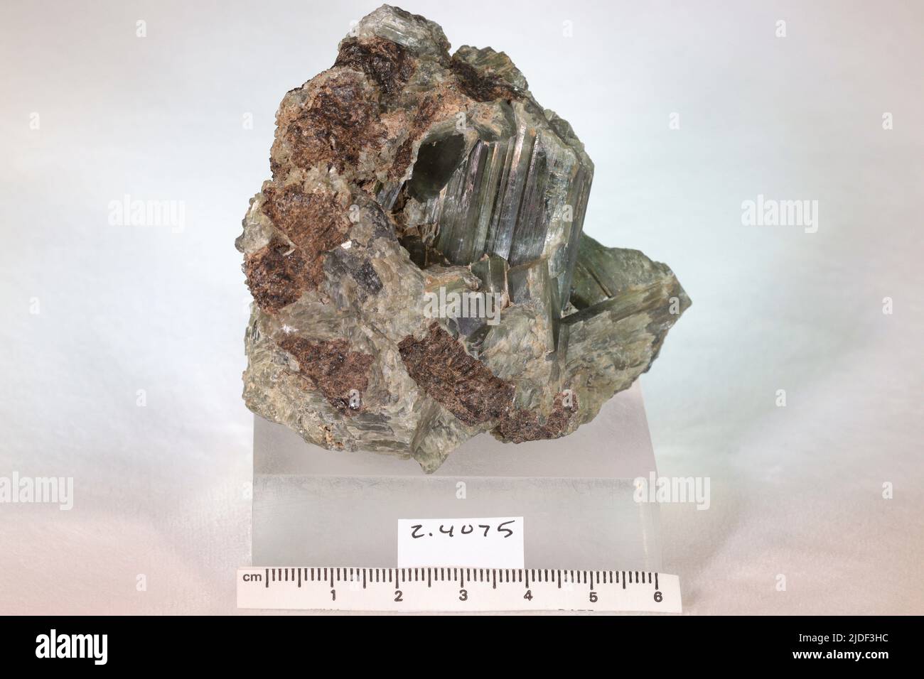 Minéraux de hornblende. Amérique du Nord; États-Unis; New York; comté de Saint Lawrence; Pierrepont Banque D'Images