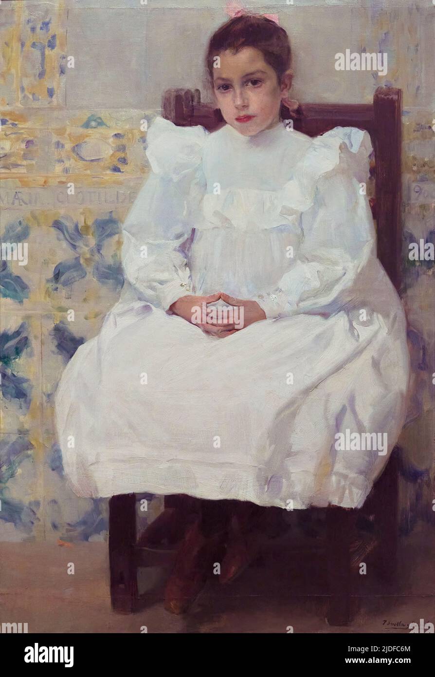 Joaquin Sorolla y Bastida (1863-1923). Maria. 1900. Huile sur toile. 110 x 80 cm. Joaquin Sorolla y Bastida était un peintre espagnol de la fin de 19th et Banque D'Images