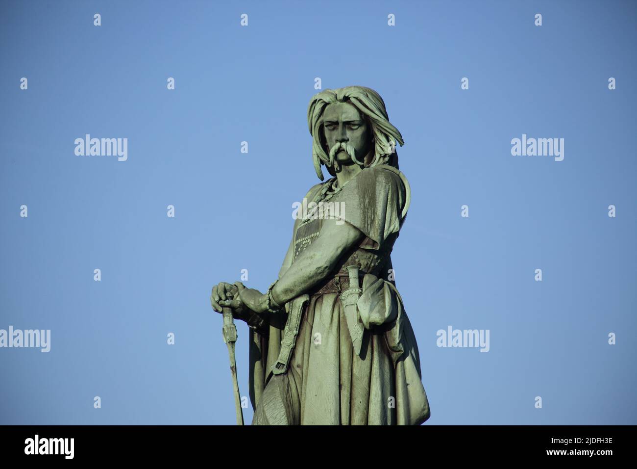 La statue de Vercingetorix, Alésia, Côte-d'Or, Bourgogne, France Banque D'Images