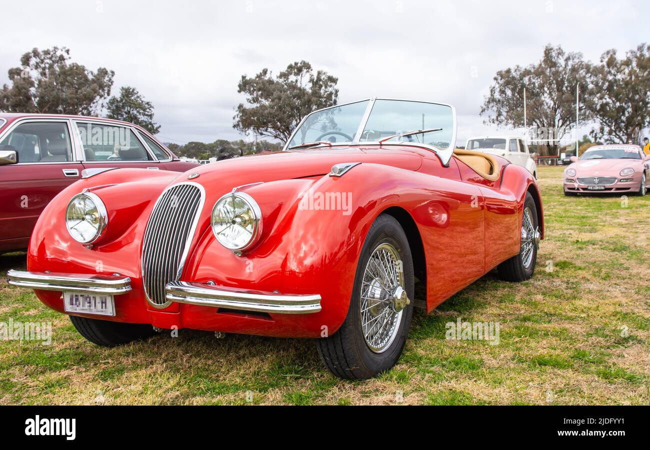 Jaguar XK 120 n° 3 Banque D'Images