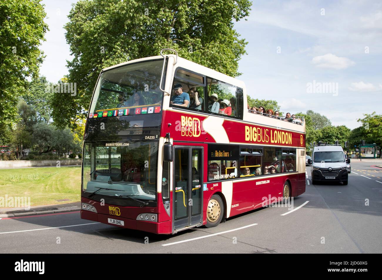 Big bus London bus, Londres, Angleterre, Royaume-Uni, vendredi, 20 mai 2022.photo: David Rowland / One-Image.com Banque D'Images