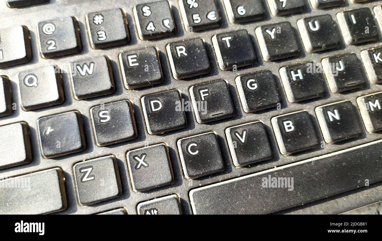 clavier d'ordinateur noir Banque D'Images