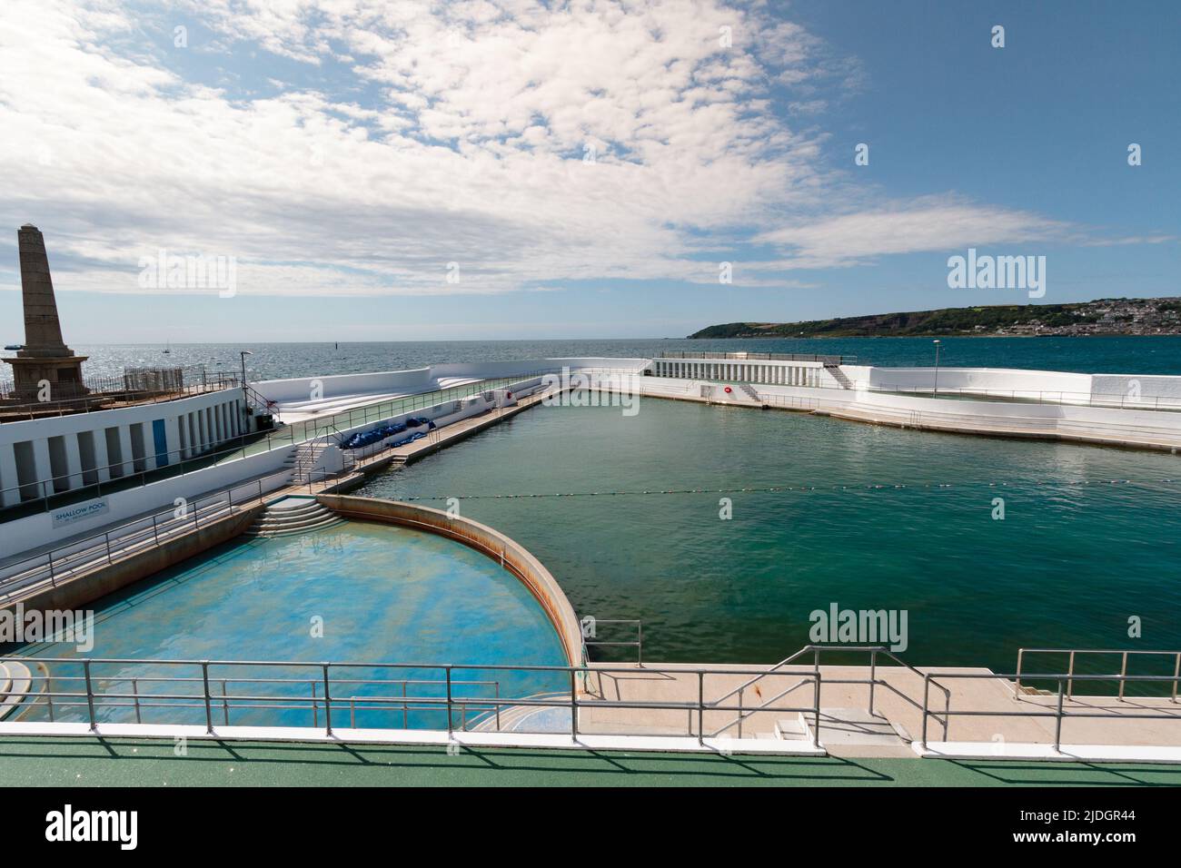 Piscine extérieure art déco Jubilee, Penzance, Cornwall Banque D'Images