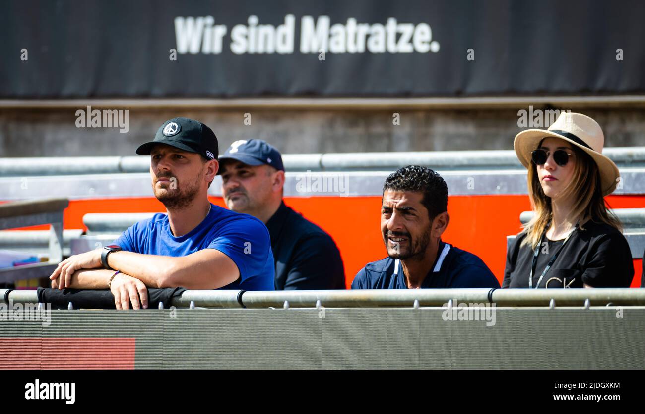 Berlin, Allemagne - 19 juin 2022, équipe ont Jabeur lors de la finale du tournoi de tennis WTA 500 2022 bett1Open sur 19 juin 2022 au club de tennis de Rot-Weiss à Berlin, Allemagne - photo: Rob Prange/DPPI/LiveMedia Banque D'Images