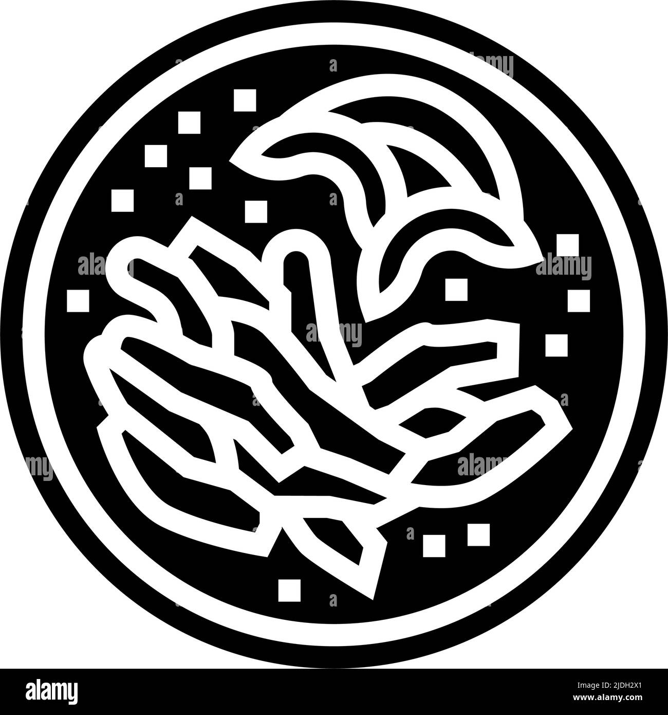 illustration vectorielle d'icône de glyphe de poulet fajita Illustration de Vecteur