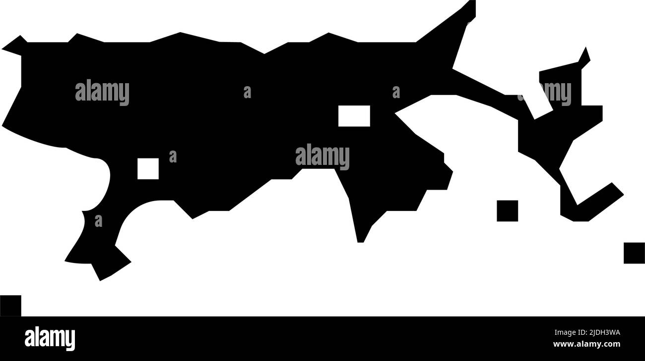 illustration du vecteur d'icône de glyphe du lac titicaca Illustration de Vecteur