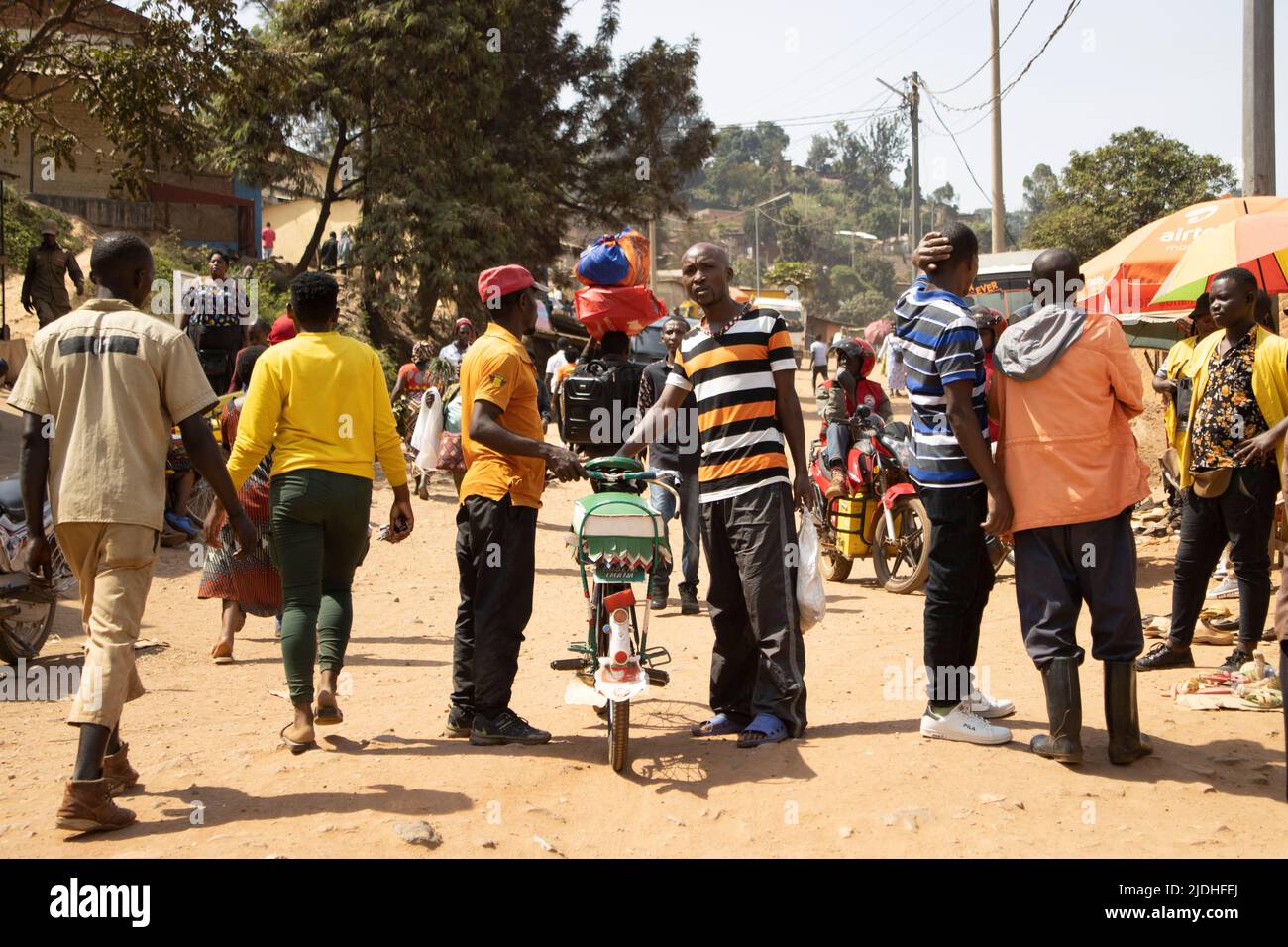 Rwanda, République du Rwanda, pays sans littoral de la Grande Vallée du Rift en Afrique centrale. Banque D'Images