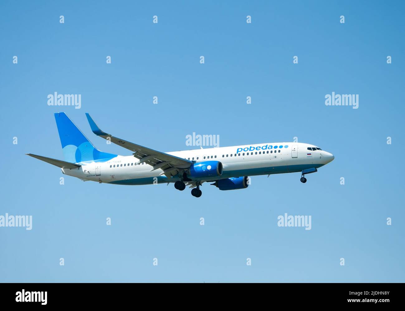 Sotchi, Russie - 22 avril , 2022: Victoire aérienne aérienne dans le ciel Banque D'Images