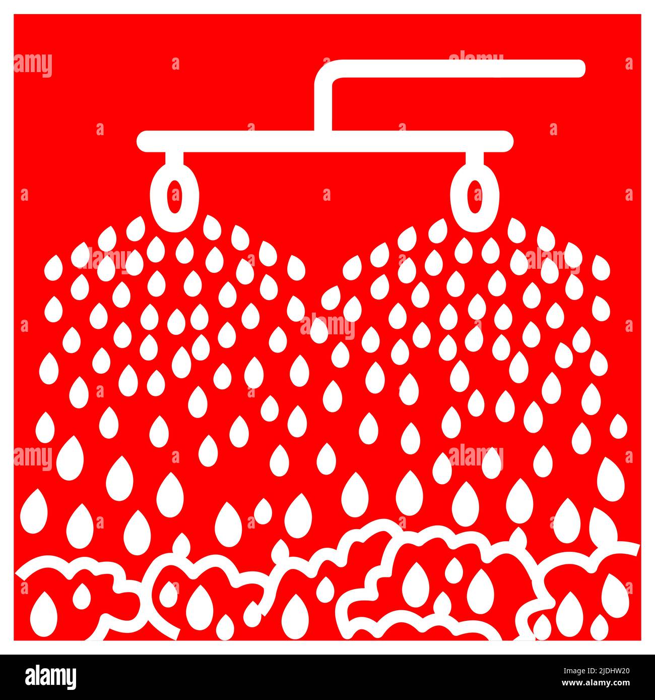 Symbole de l'extincteur automatique à incendie isoler sur fond blanc, illustration vectorielle EPS.10 Illustration de Vecteur