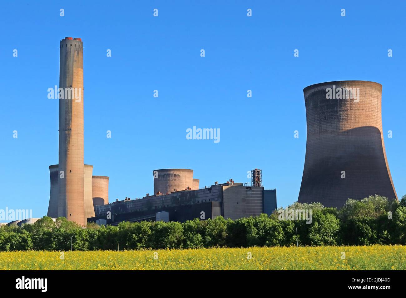 Fiddlers Ferry, centrale électrique à charbon, Warrington, Cheshire, Royaume-Uni Banque D'Images