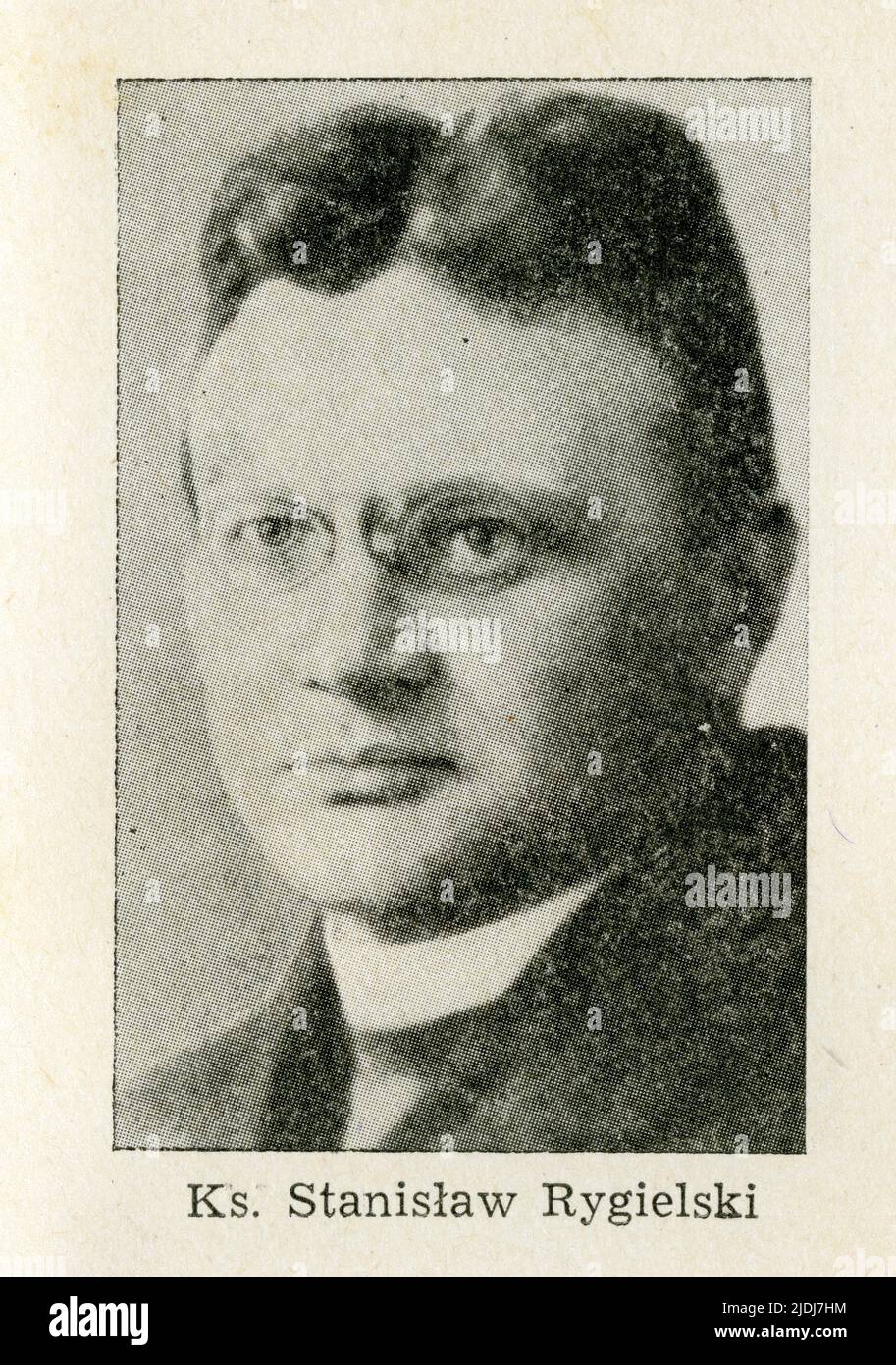 Rygielski Stanisław OSB (1886-1941), imię zakonne Kazimierz, działacz plébiscytowy Banque D'Images