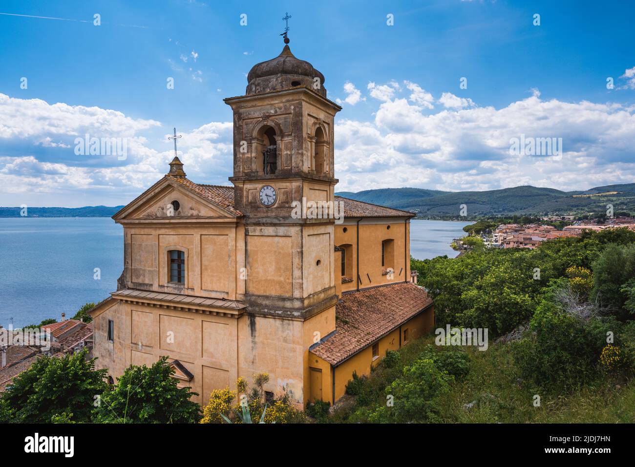 Italie Trevignano Romano, Lago di Bracciano Banque D'Images