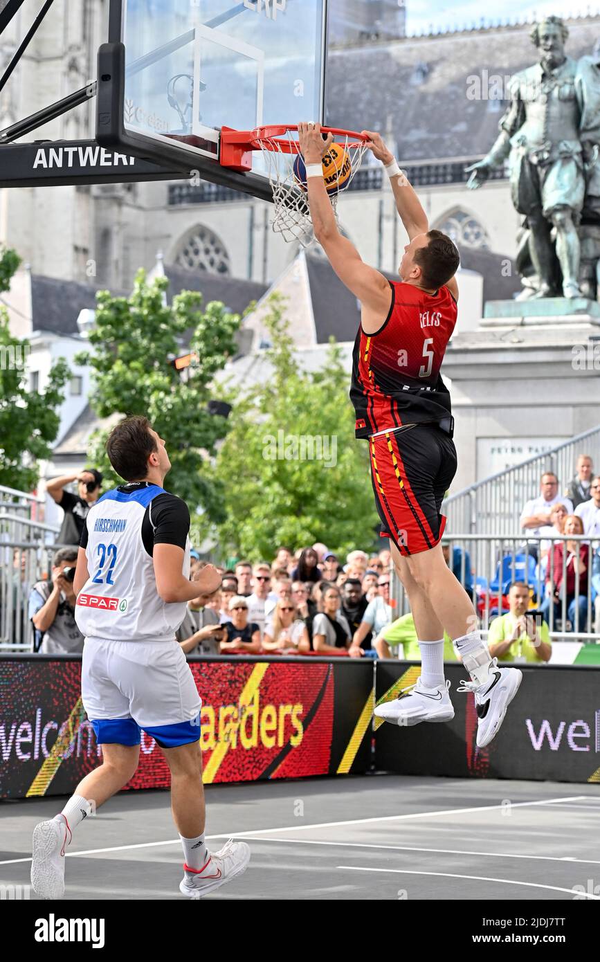 Anvers. Belgique, le 21 juin 2022, Adrian Hirschmann, de Slovénie, et