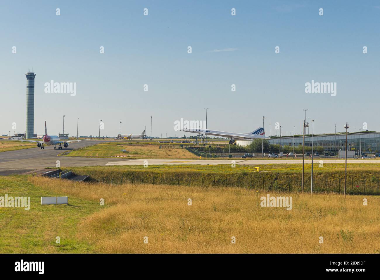 ROISSY, FRANCE - 20 JUIN 2022 : avion Air France Concorde à l'aéroport Paris Charles de Gaulle en France. Banque D'Images
